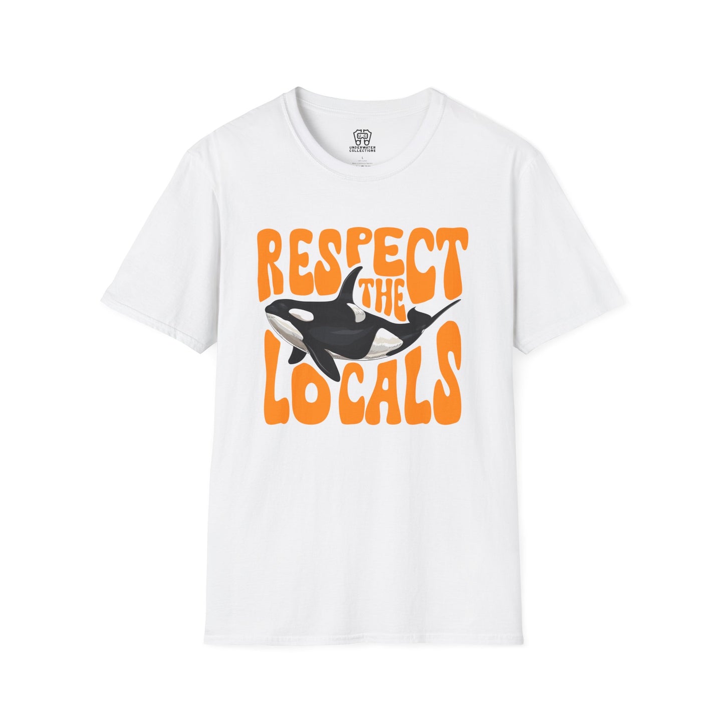 Respect The Locals Orca Sunset Orange T-Shirt