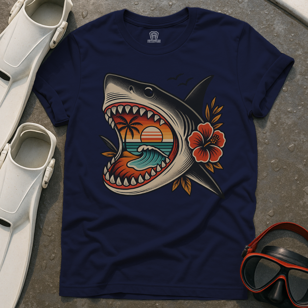 Vintage Shark Beach T-Shirt