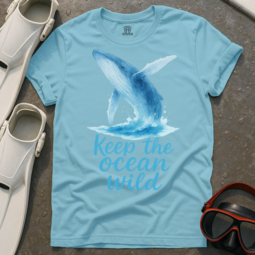 Keep The Ocean Wild Whale T-Shirt