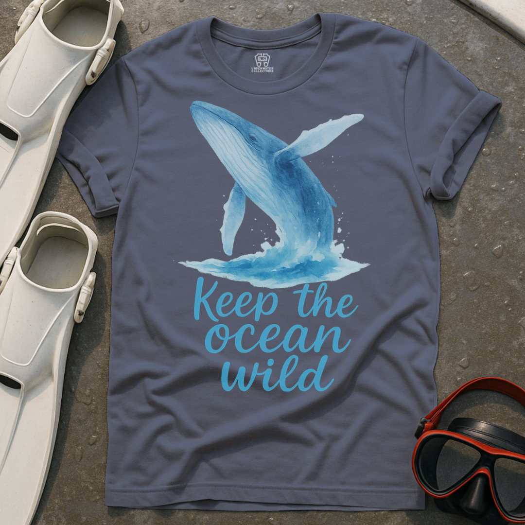 Keep The Ocean Wild Whale T-Shirt