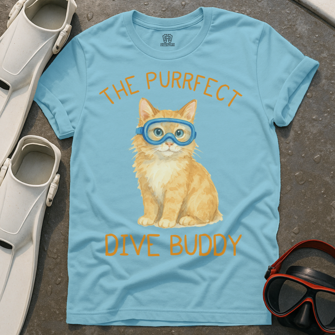 The Purrfect Dive Buddy T-Shirt
