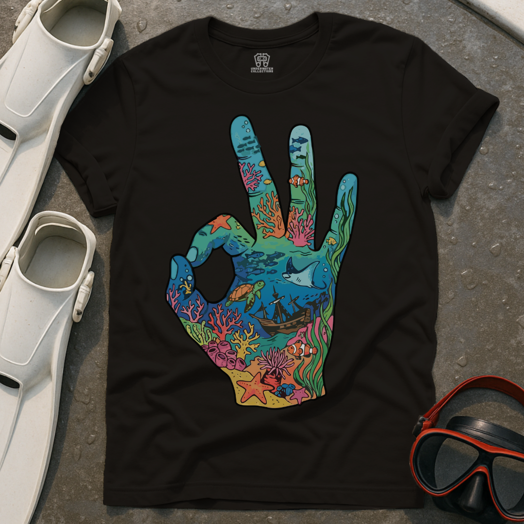 Scuba Diving Okay Sign T-Shirt