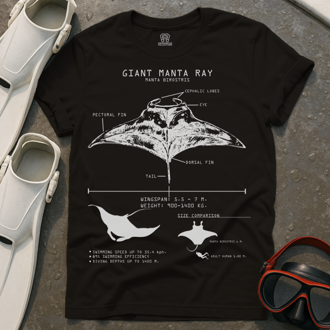 Giant Manta Ray Anatomy T-Shirt