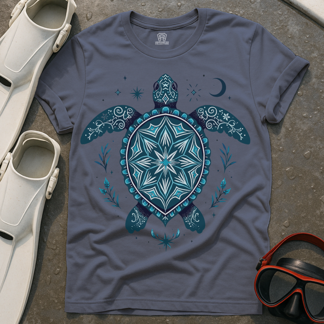 Celestial Mandala Turtle T-Shirt