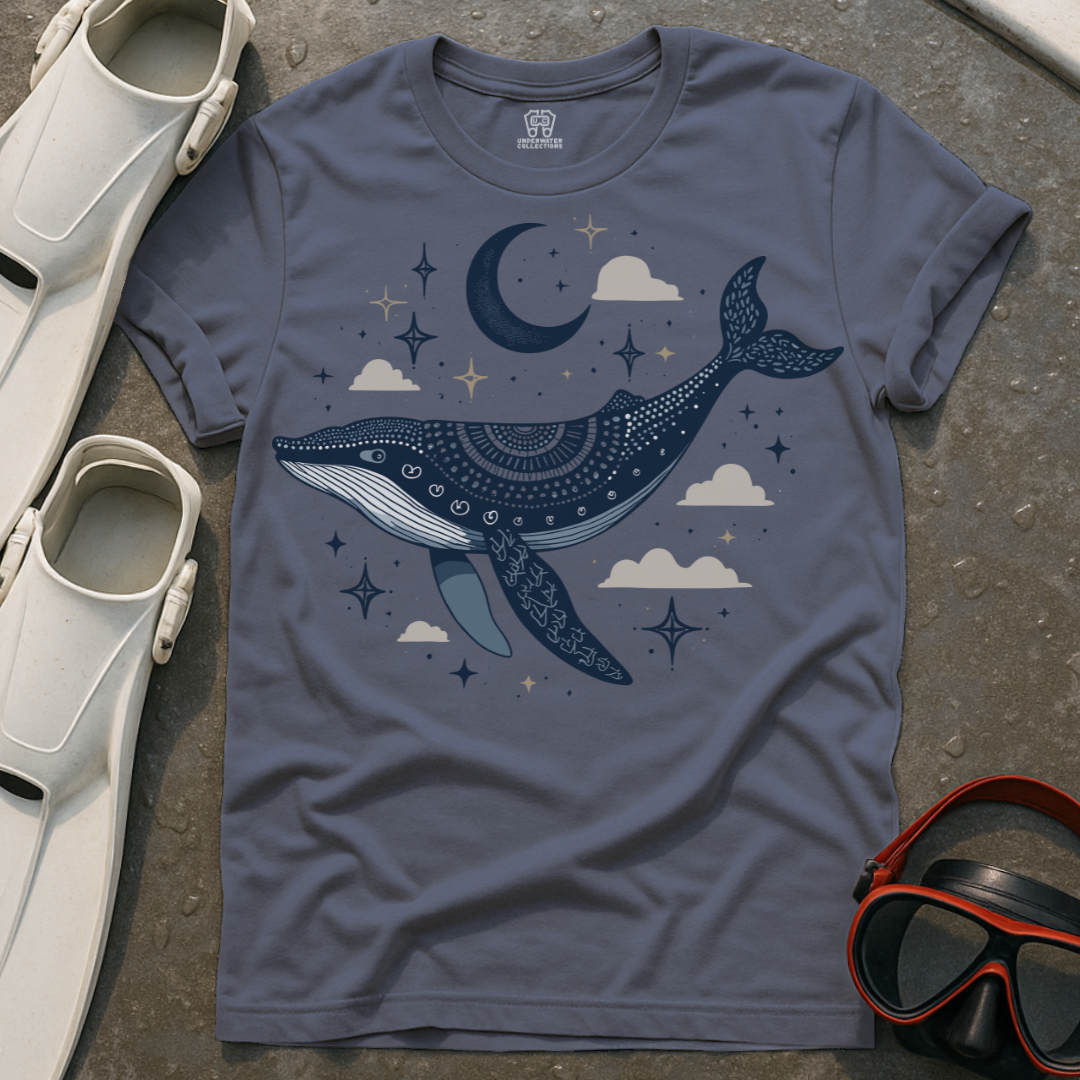 Celestial Mandala Whale T-Shirt