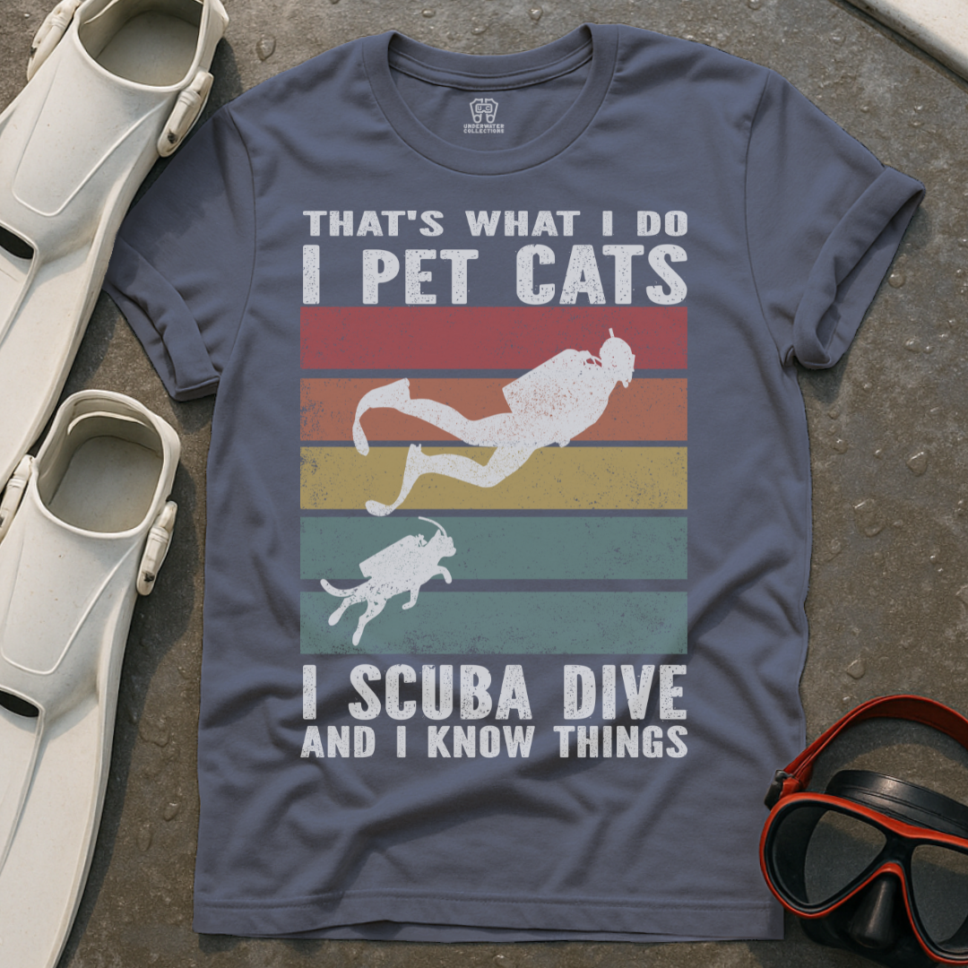 Pet Cats & Scuba Dive T-Shirt