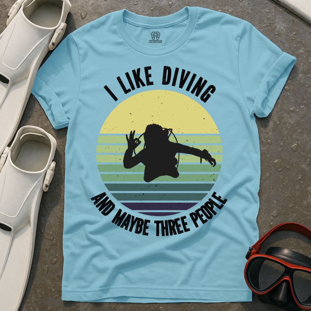 I Like Diving & 3 People T-Shirt