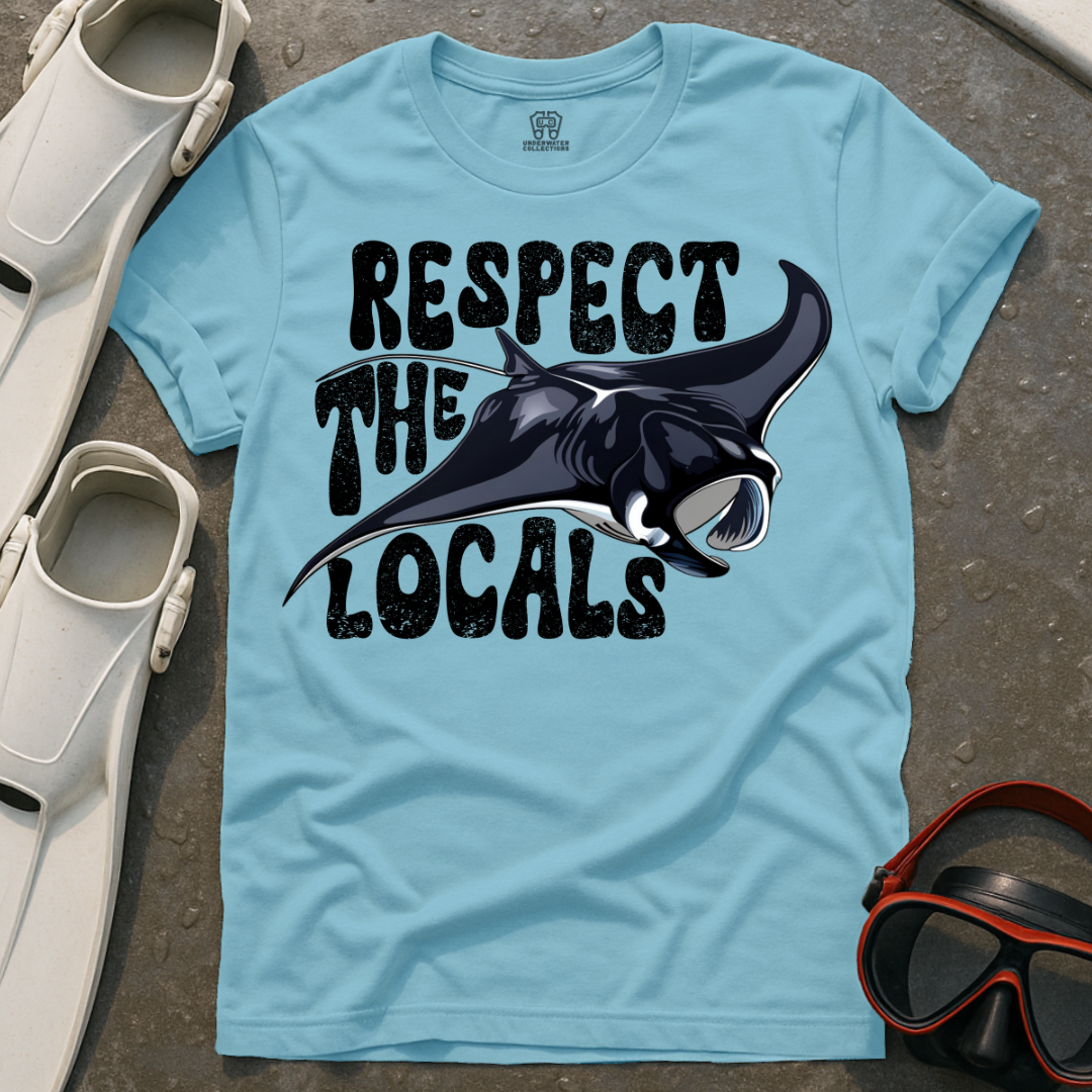 Respect The Locals Manta Ray T-Shirt