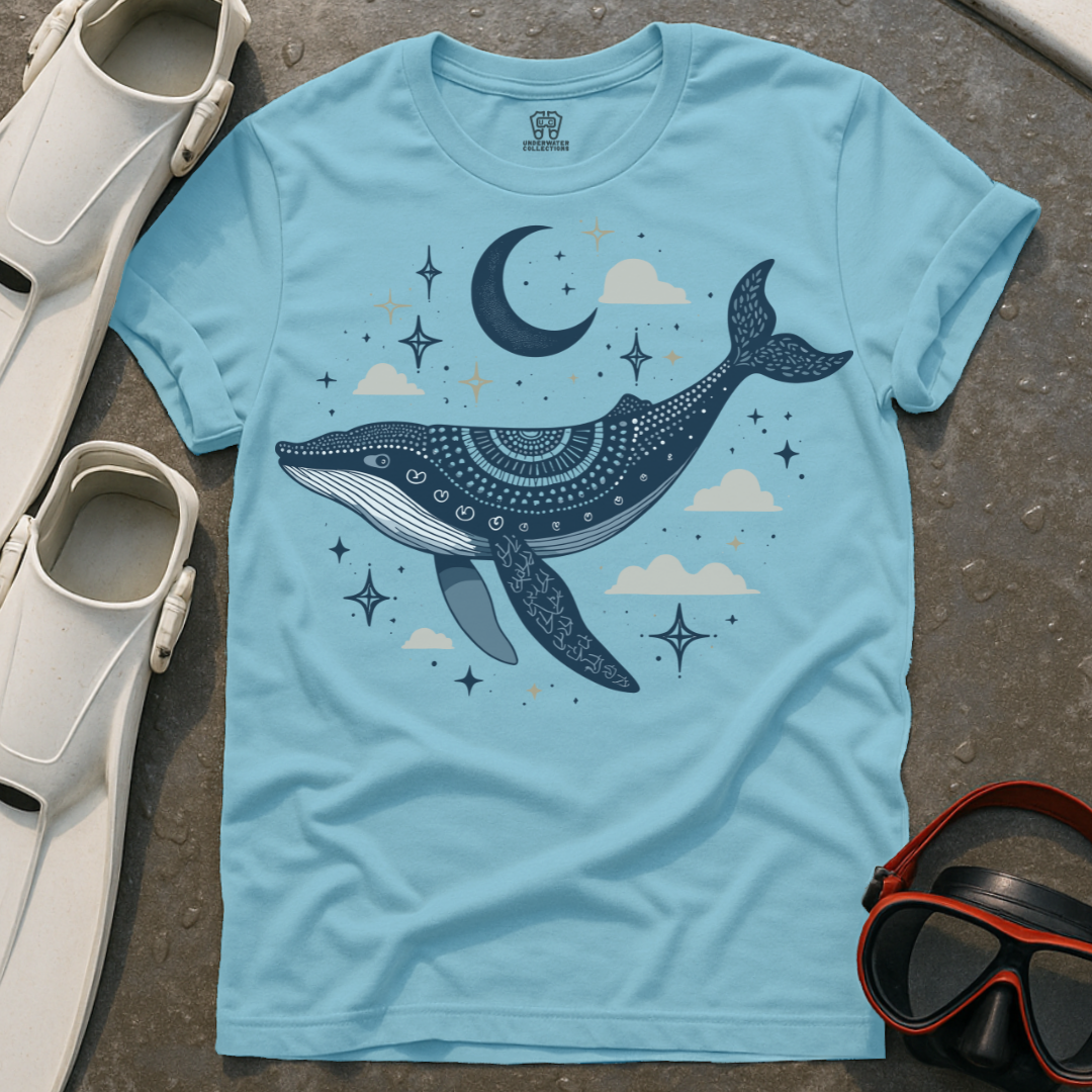Celestial Mandala Whale T-Shirt