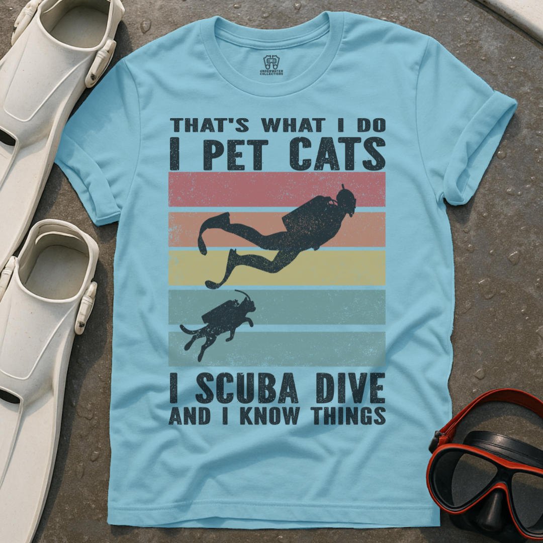 Pet Cats & Scuba Dive T-Shirt