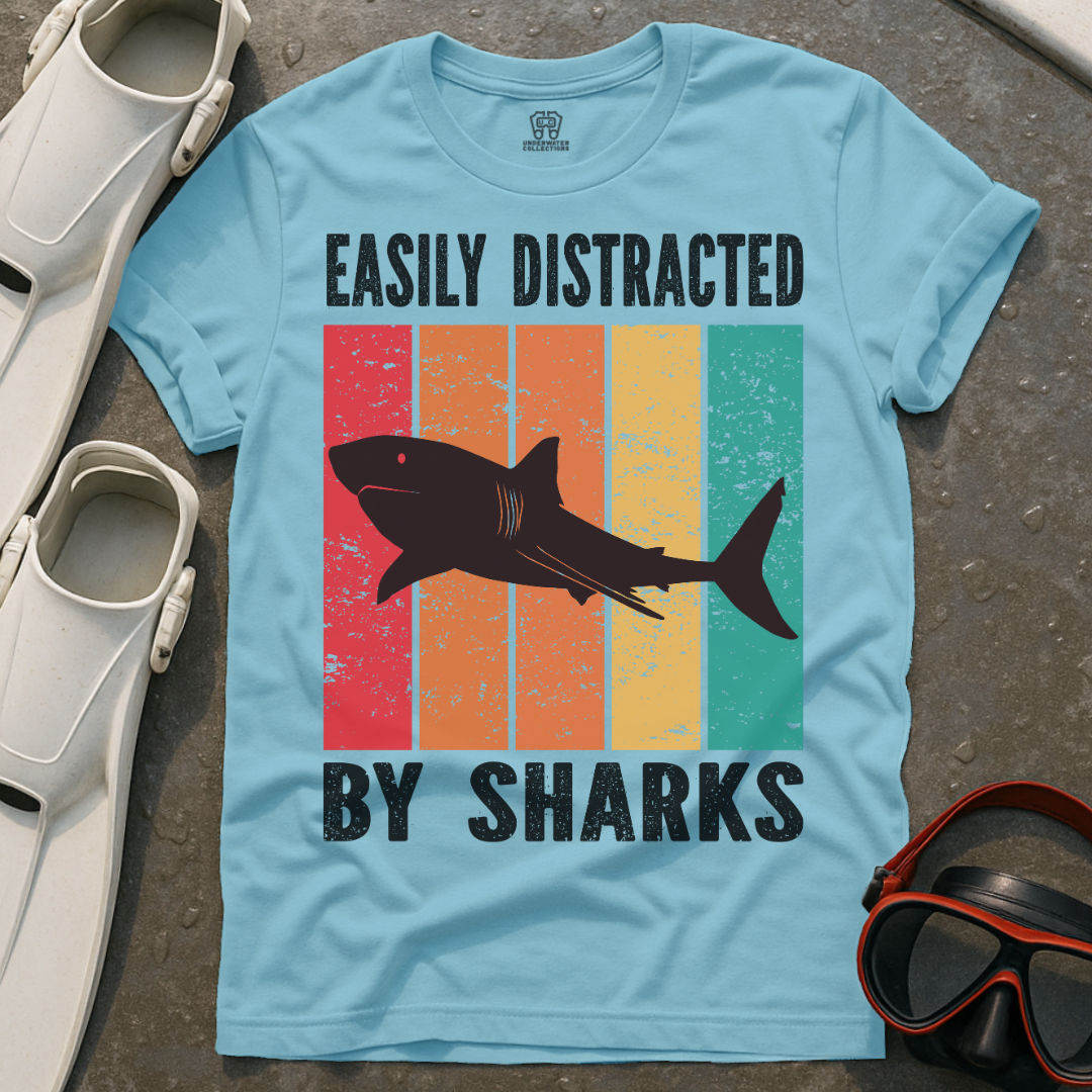 Easily Distracted By Sharks T-Shirt