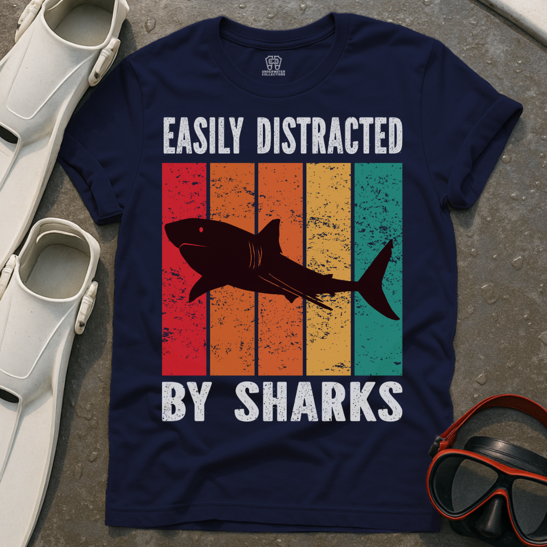 Easily Distracted By Sharks T-Shirt
