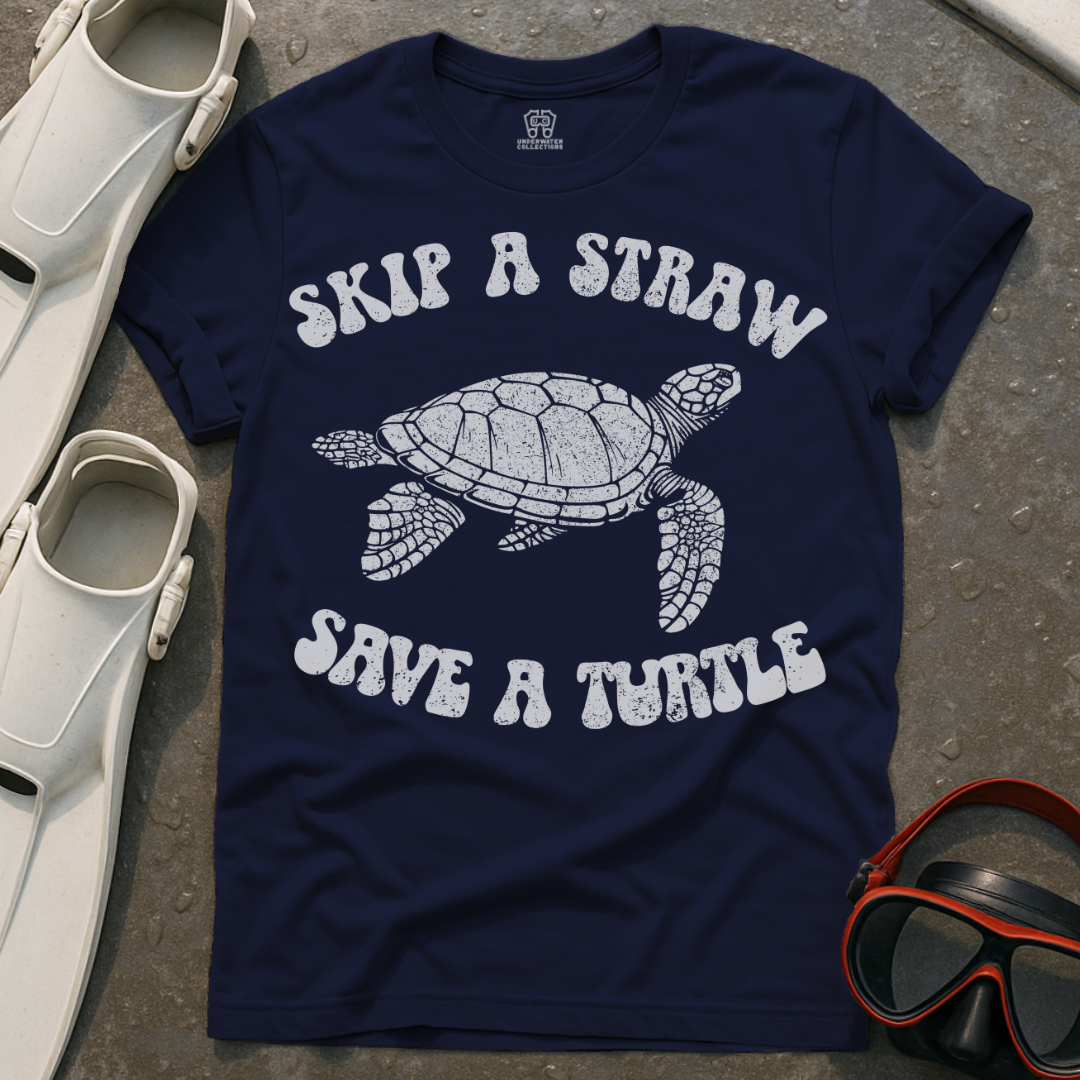 Skip A Straw Turtle T-Shirt