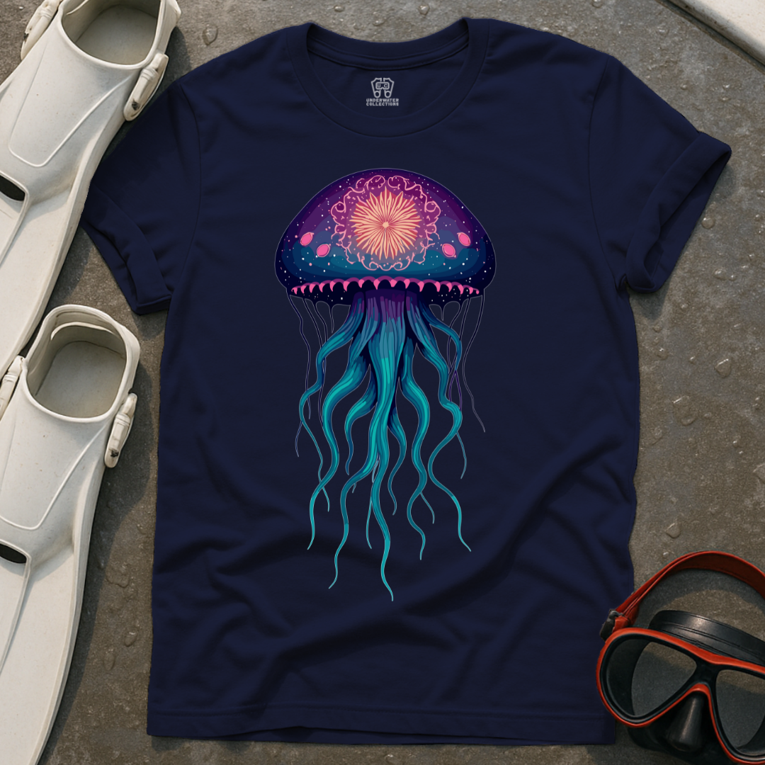Purple Jellyfish Mandala T-Shirt