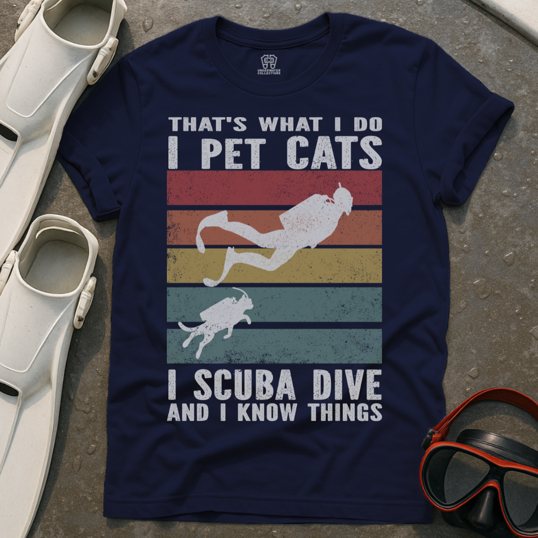 Pet Cats & Scuba Dive T-Shirt