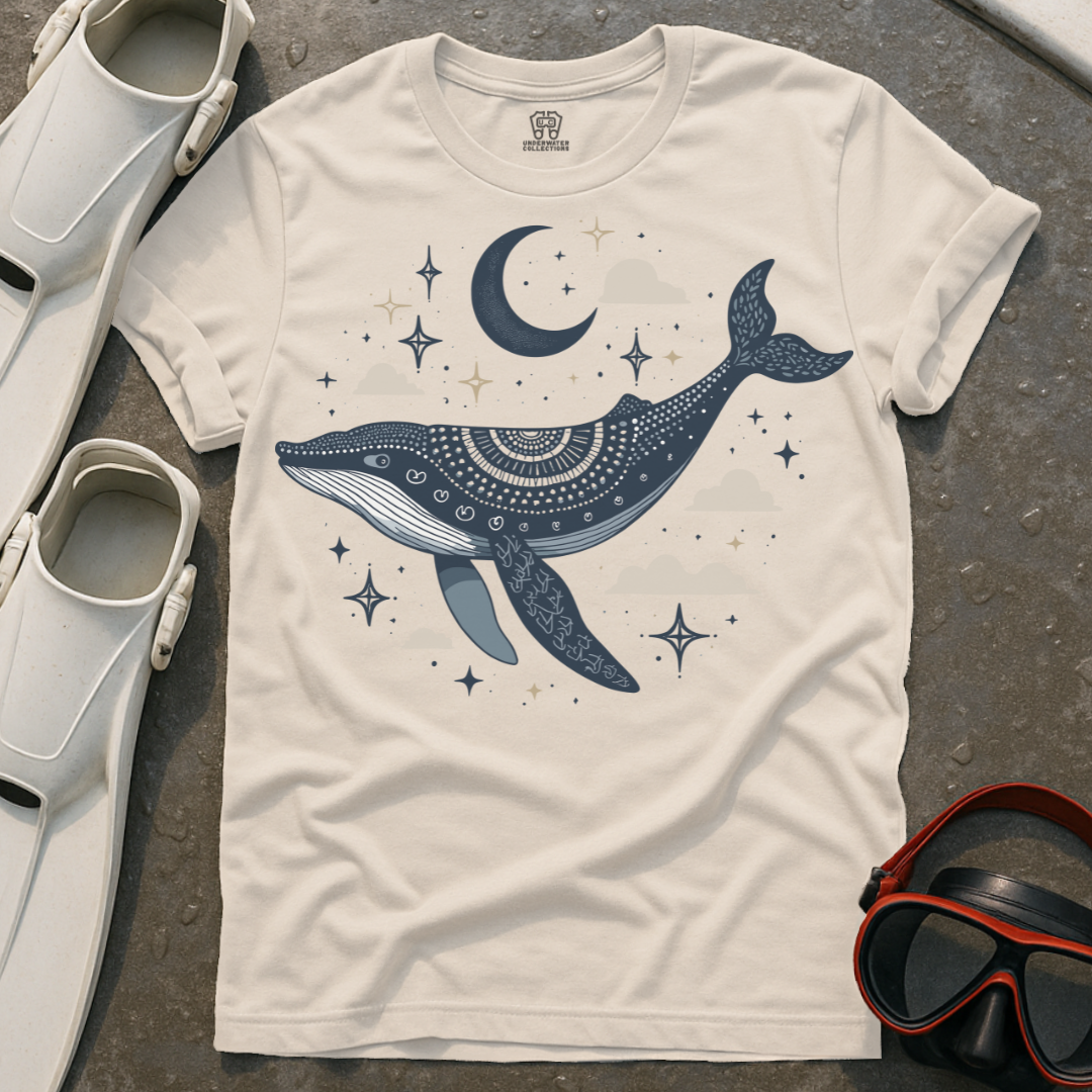 Celestial Mandala Whale T-Shirt