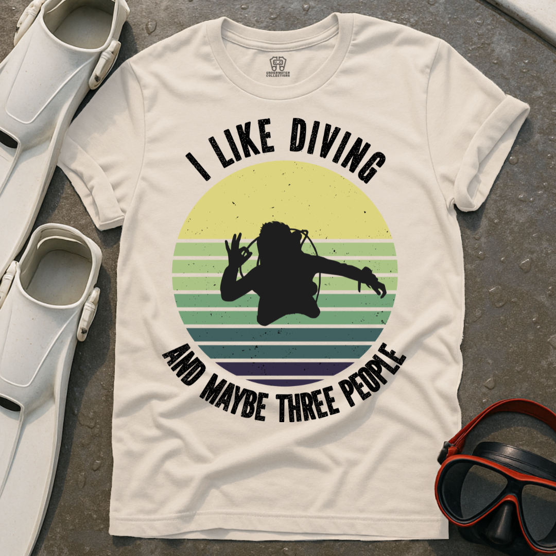 I Like Diving & 3 People T-Shirt