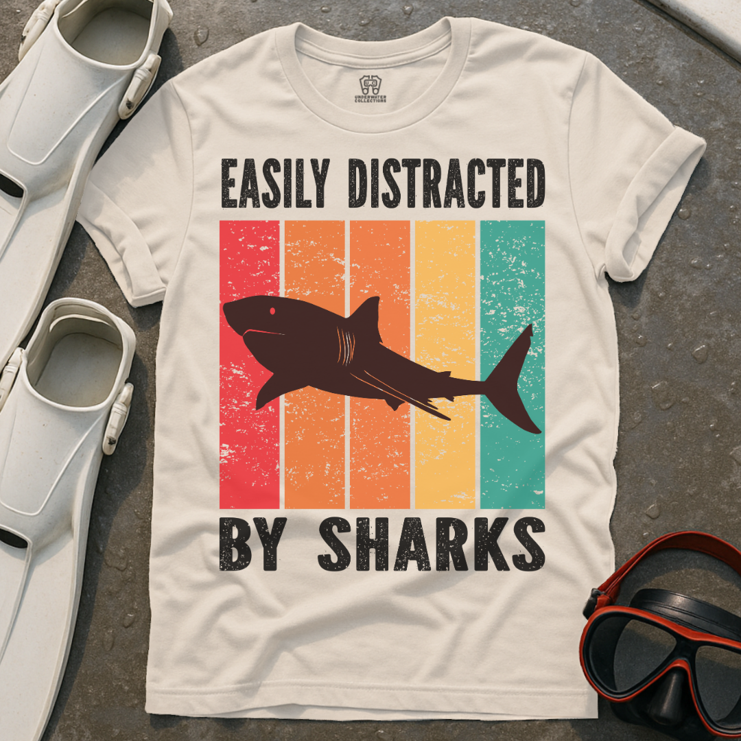 Easily Distracted By Sharks T-Shirt