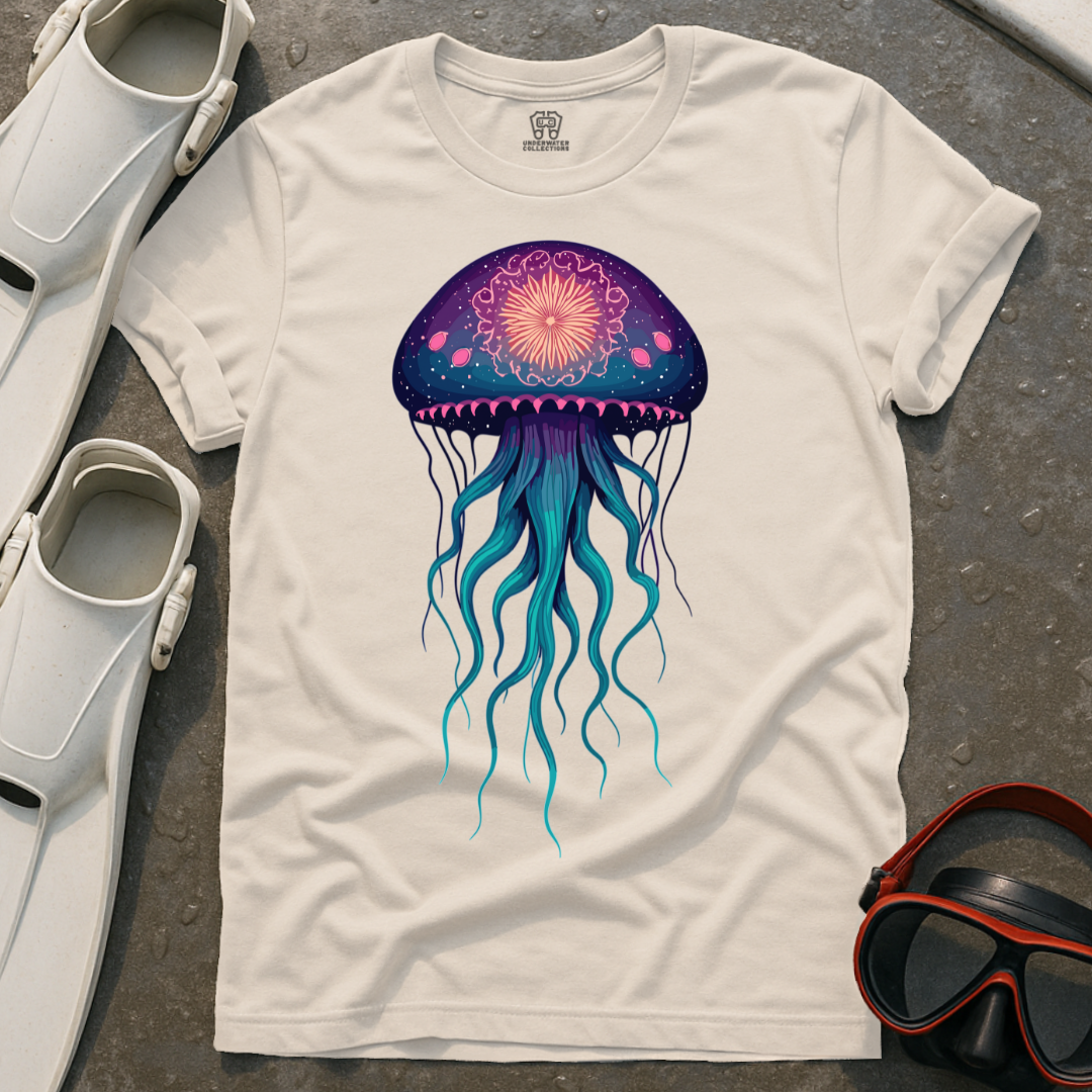 Purple Jellyfish Mandala T-Shirt