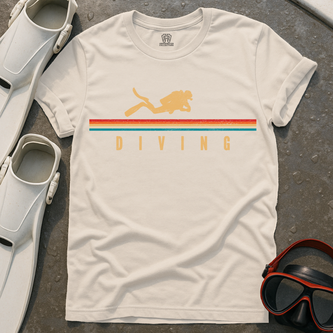 Scuba Diver Retro T-Shirt