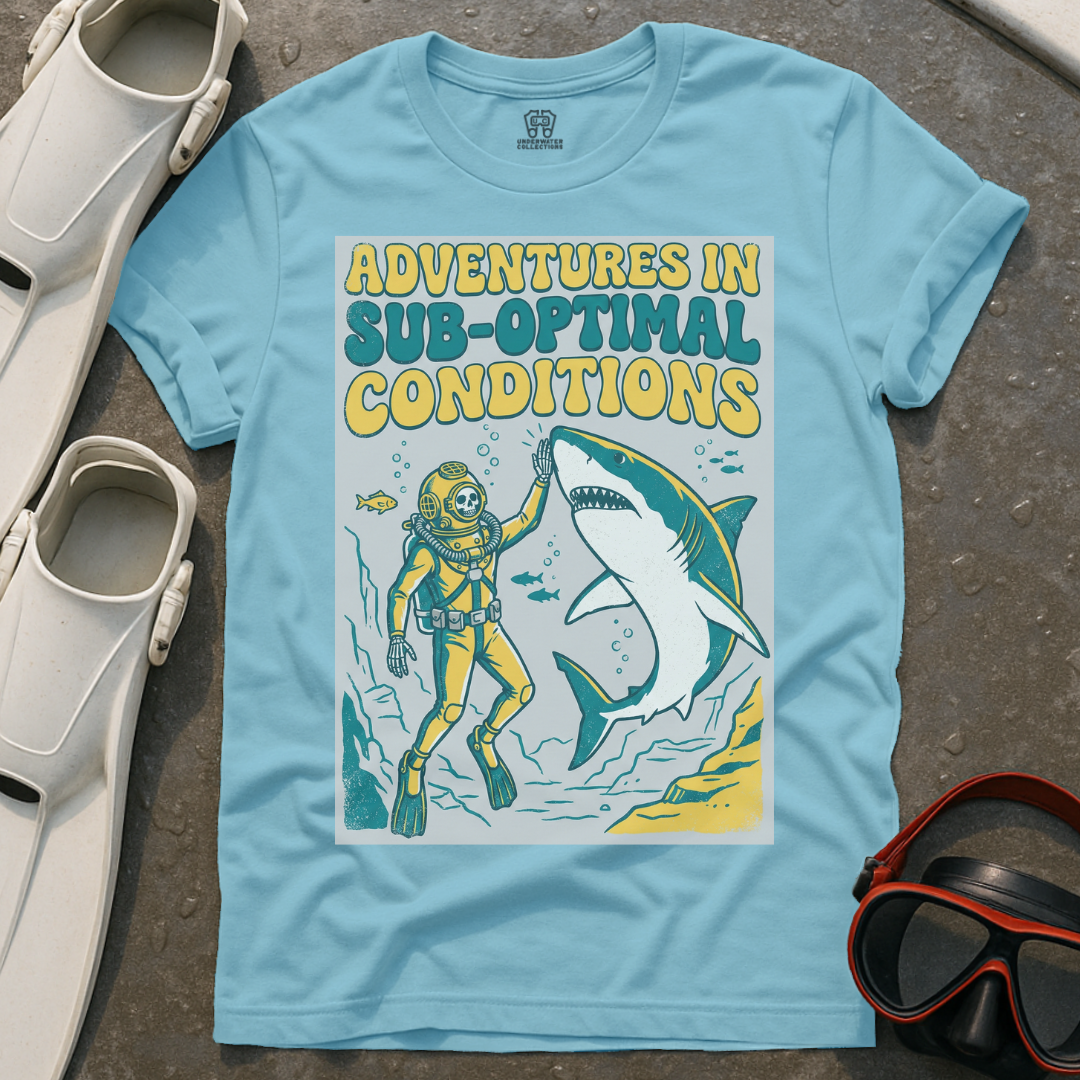 Sub-Optimal Conditions Diving Vignette T-Shirt
