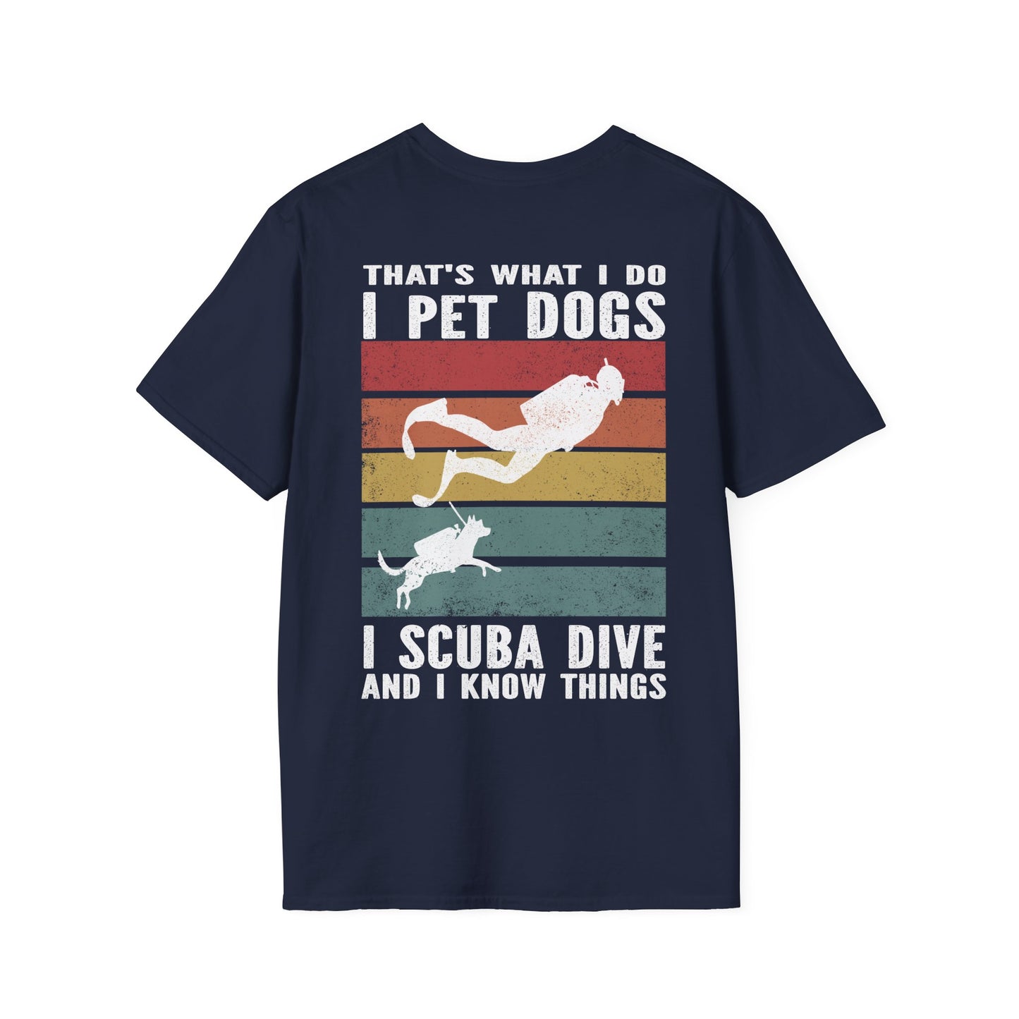 Copy of Pet Dogs & Scuba Dive BACK T-Shirt