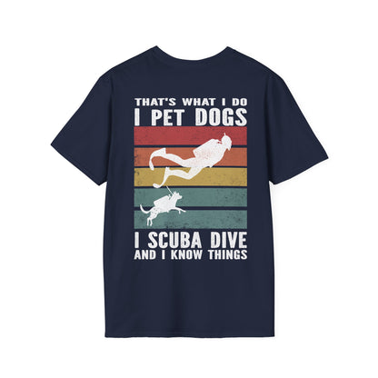 Copy of Pet Dogs & Scuba Dive BACK T-Shirt