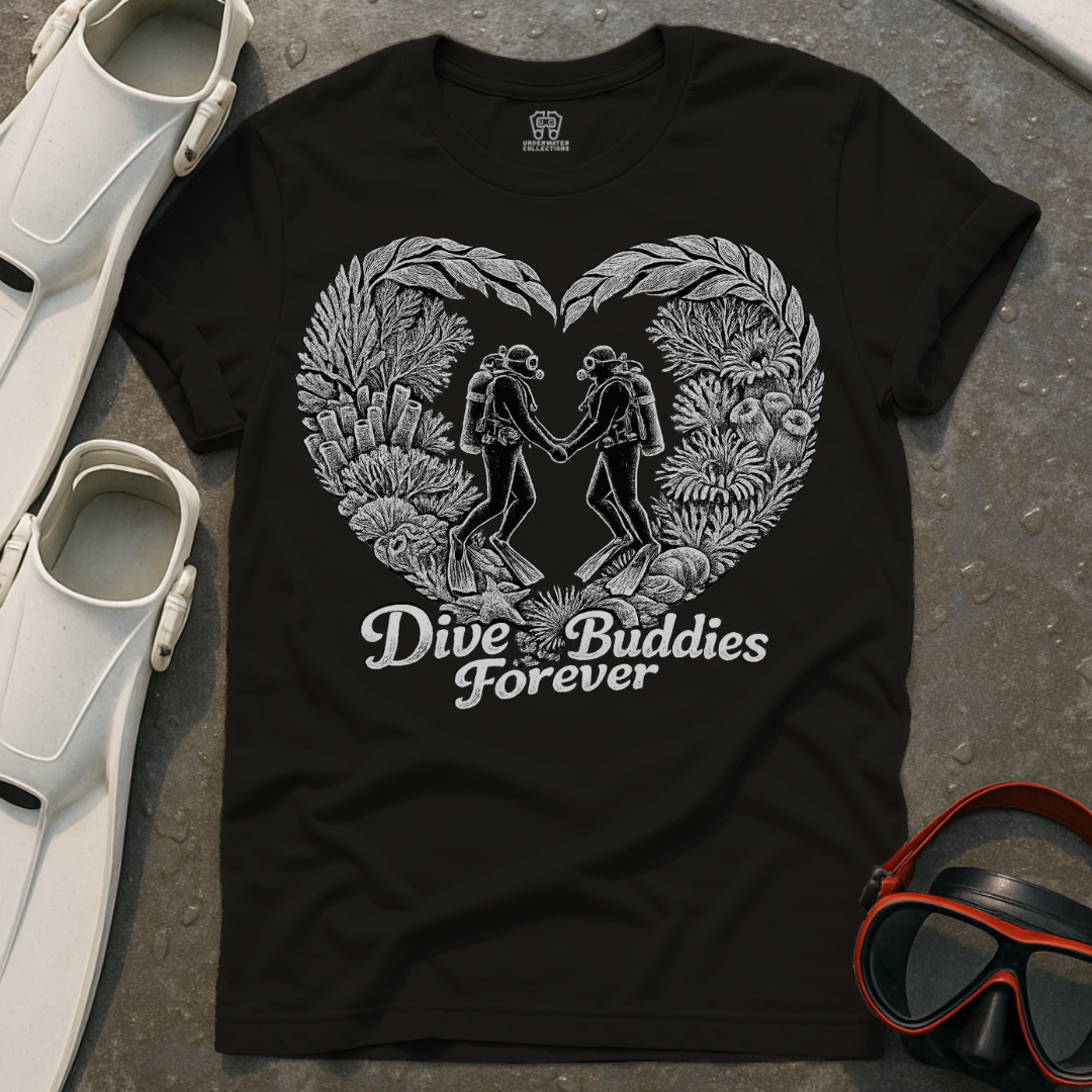 Dive Buddies Forever Couples T-Shirt
