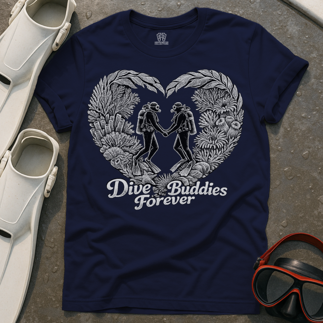 Dive Buddies Forever Couples T-Shirt