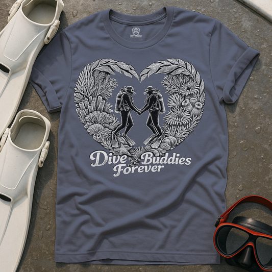 Dive Buddies Forever Couples T-Shirt