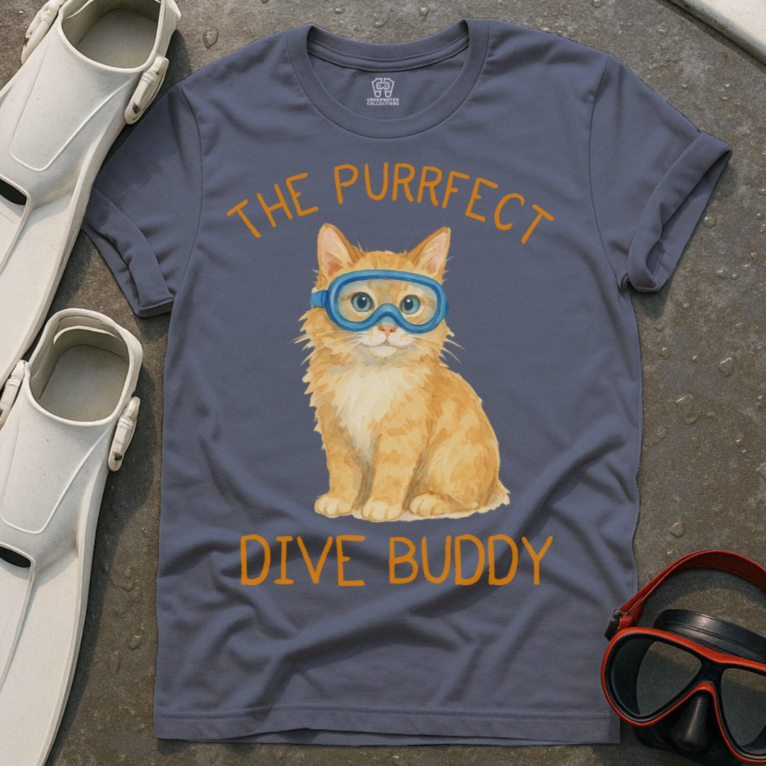 The Purrfect Dive Buddy T-Shirt