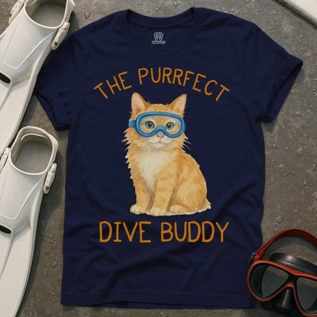 The Purrfect Dive Buddy T-Shirt