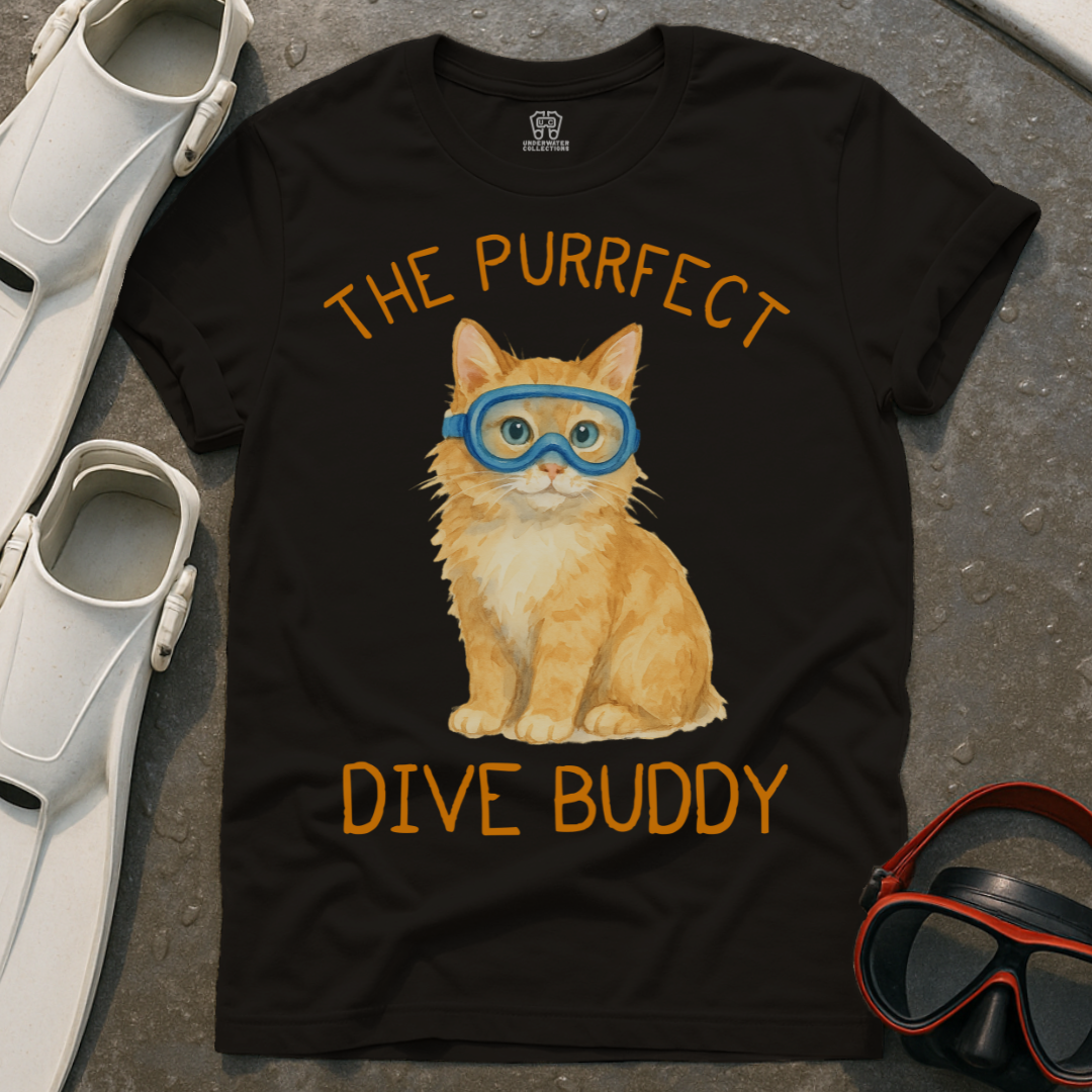 The Purrfect Dive Buddy T-Shirt