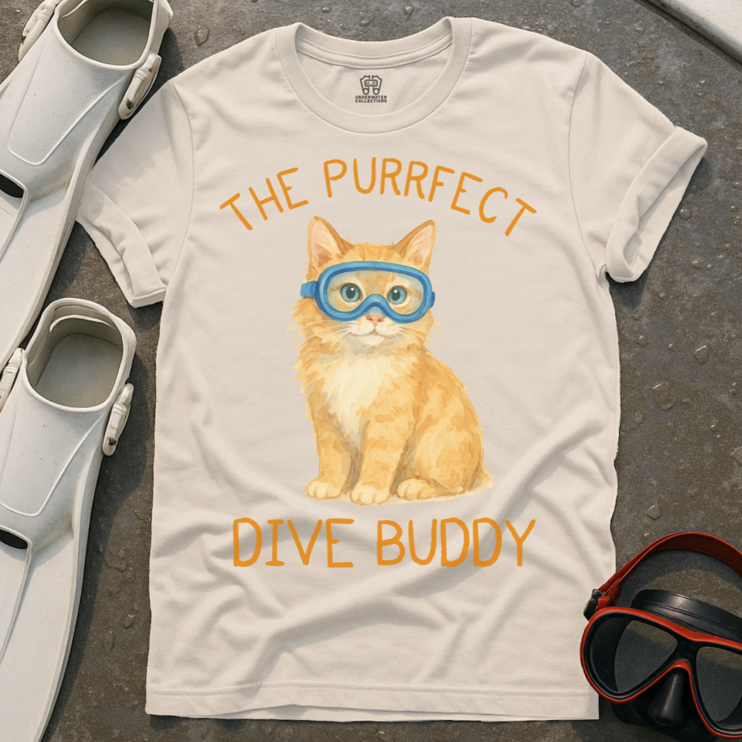 The Purrfect Dive Buddy T-Shirt