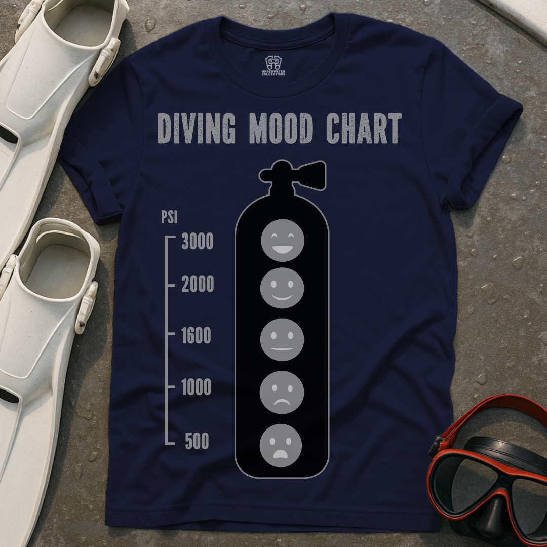 Diving Mood Chart Scuba T-Shirt