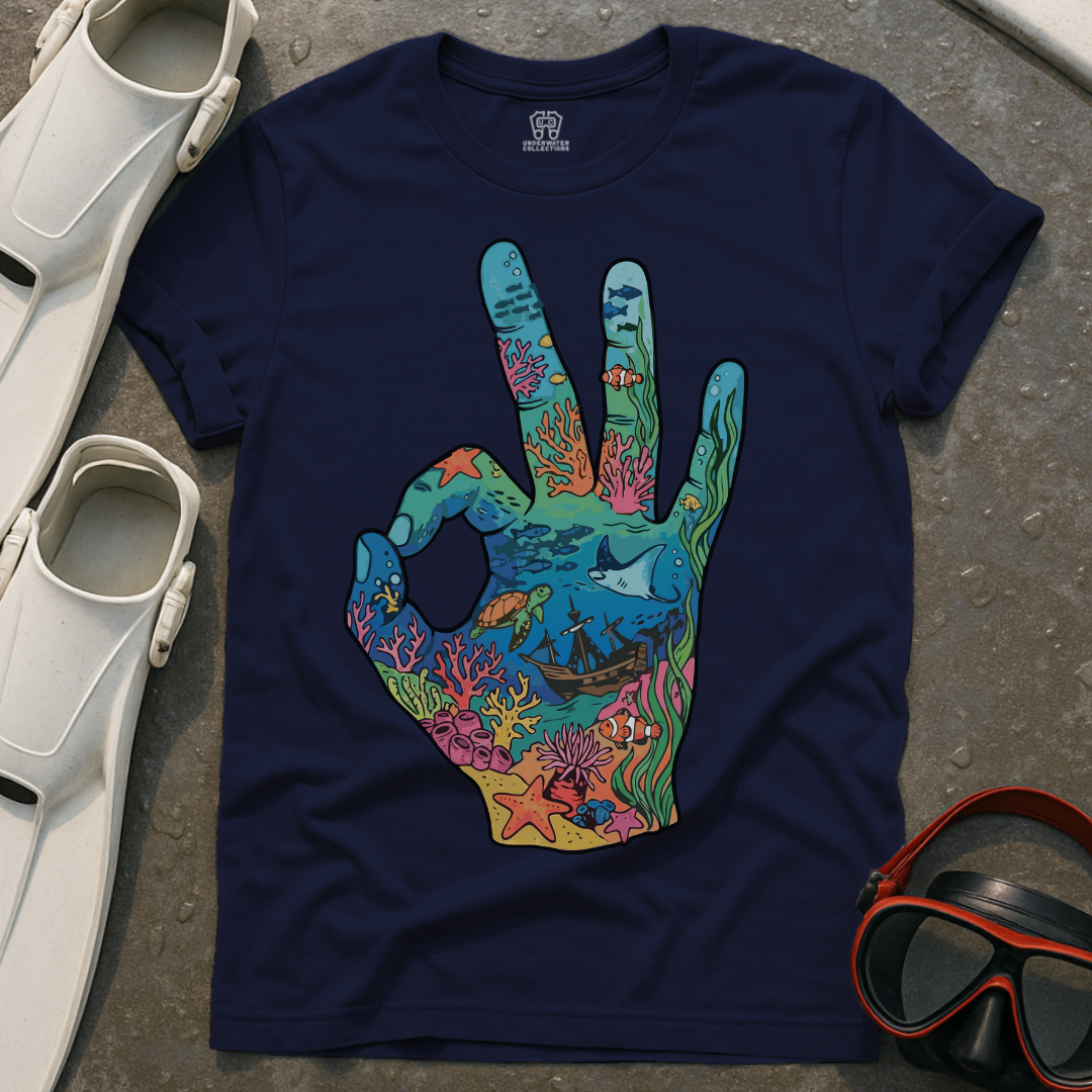 Scuba Diving Okay Sign T-Shirt