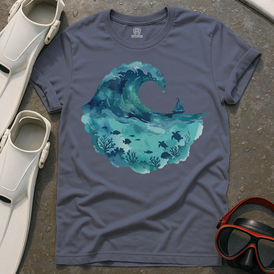 Watercolor Wave Ocean T-Shirt