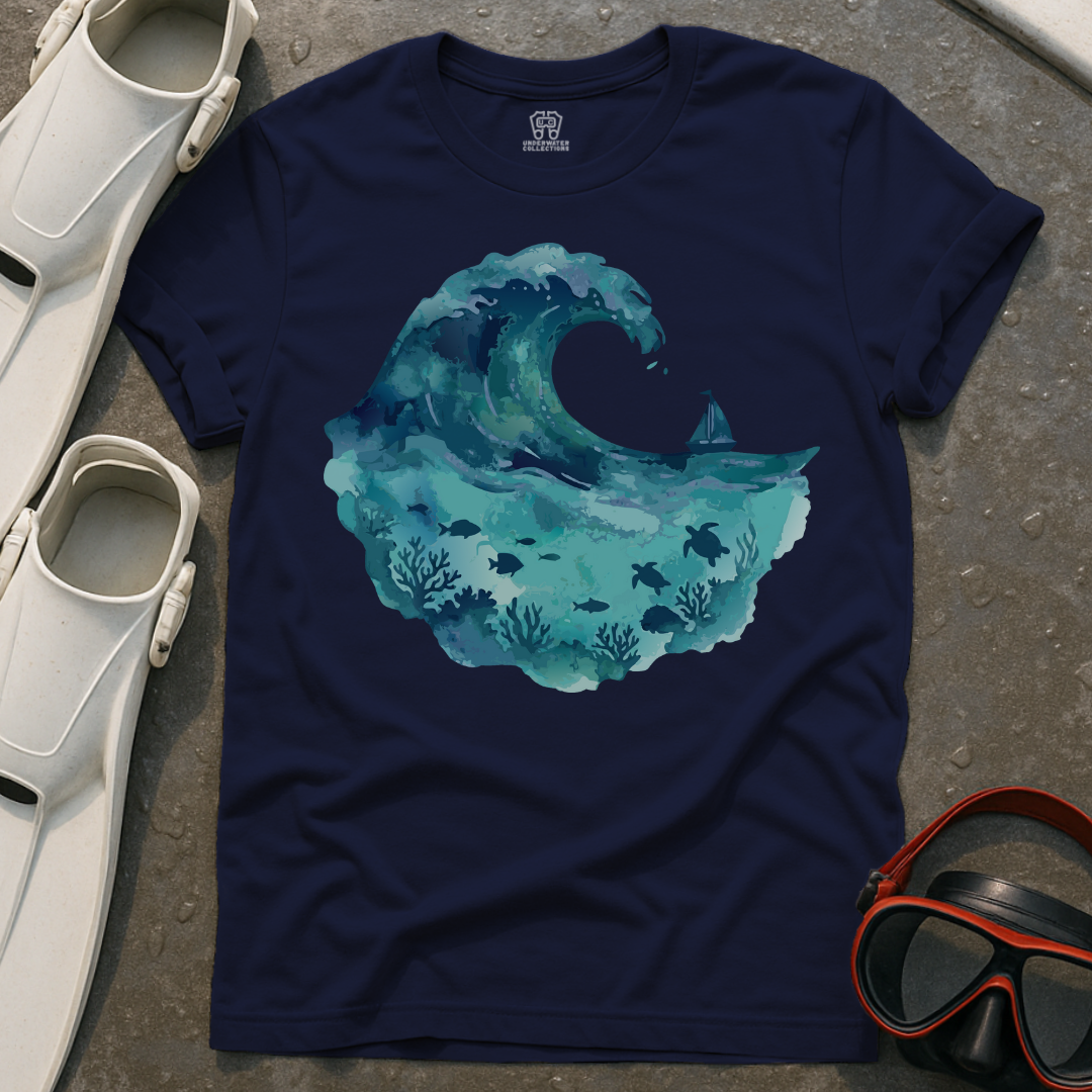 Watercolor Wave Ocean T-Shirt