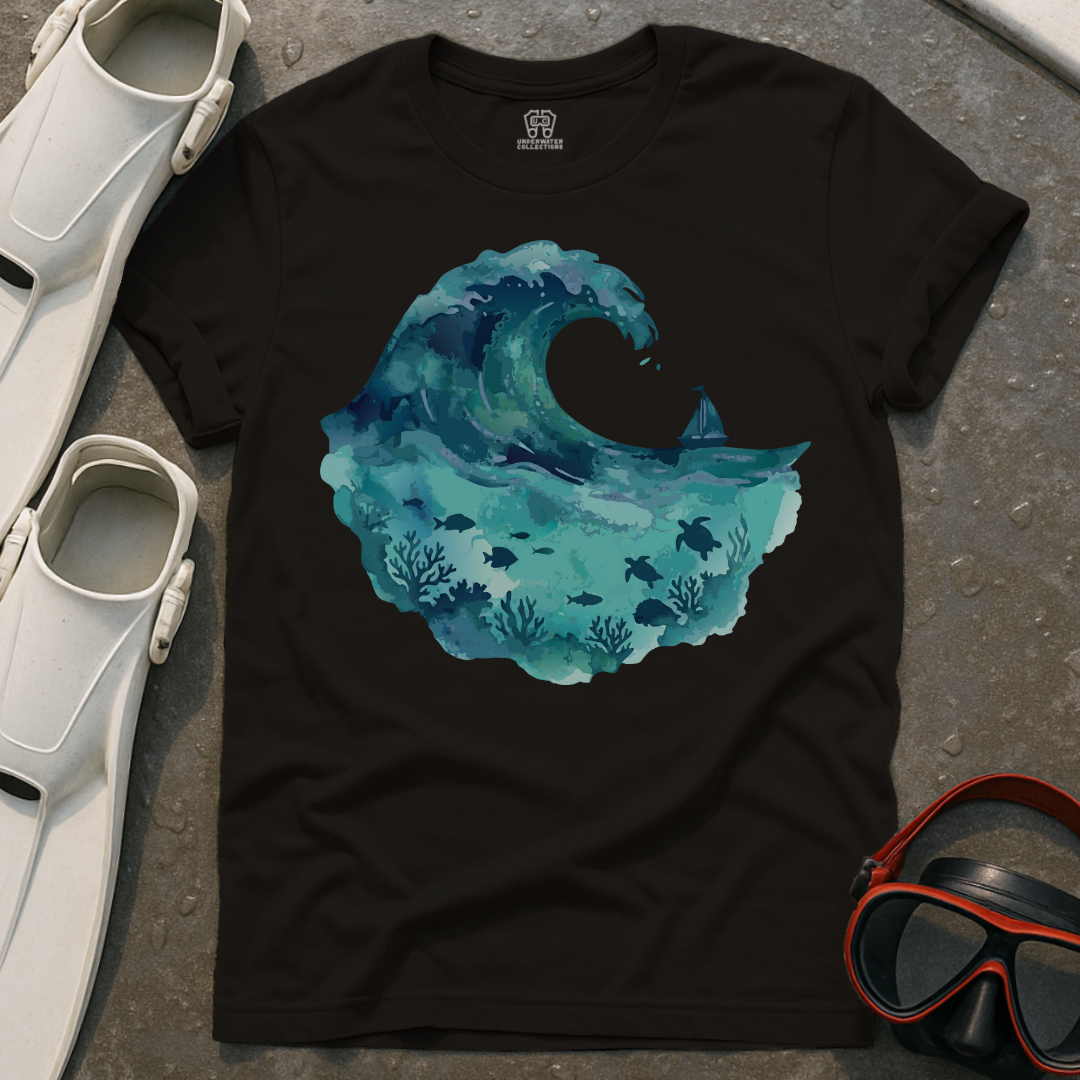 Watercolor Wave Ocean T-Shirt