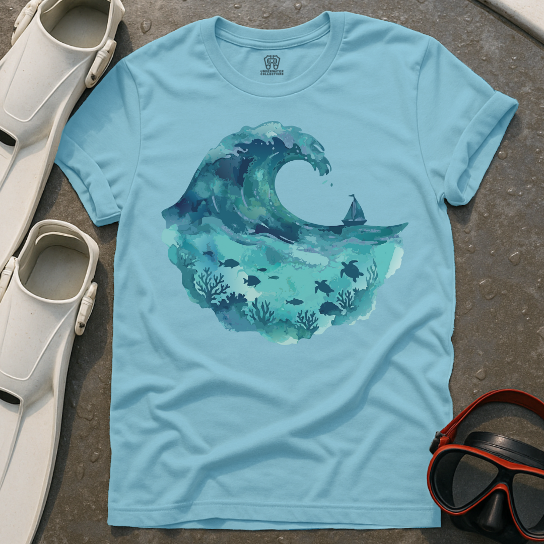 Watercolor Wave Ocean T-Shirt