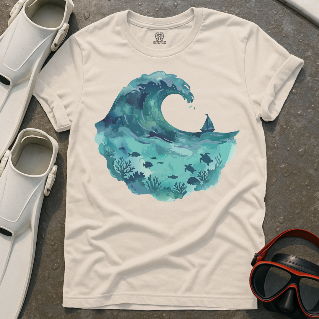 Watercolor Wave Ocean T-Shirt