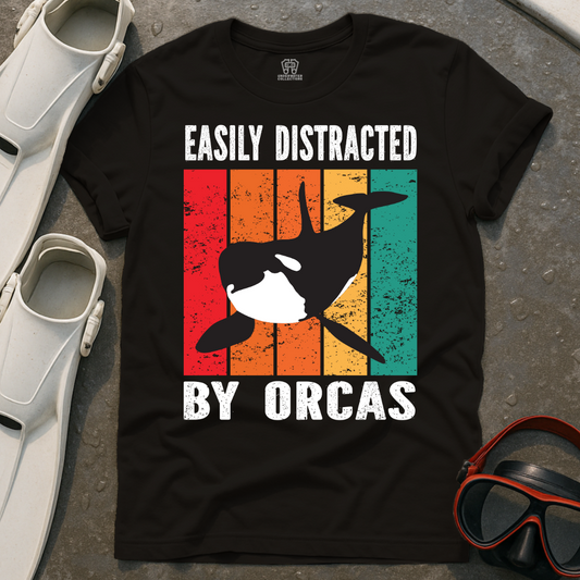 Easily Distracted By Orcas T-Shirt