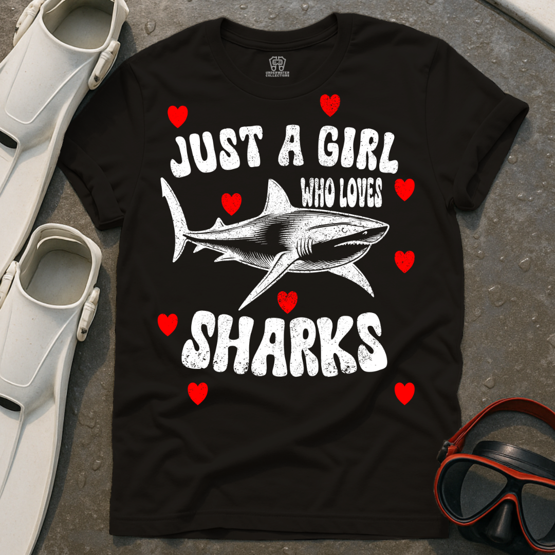 Girl That Loves Sharks T-Shirt