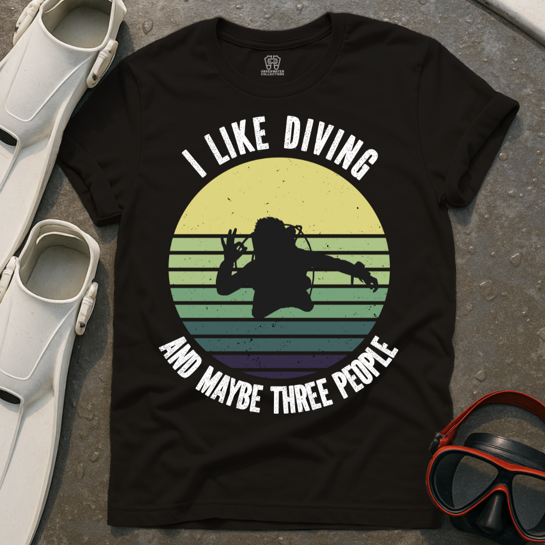 I Like Diving & 3 People T-Shirt