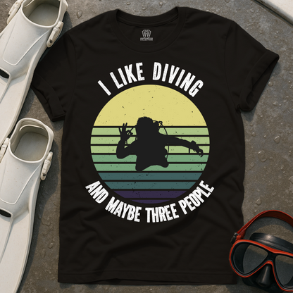 I Like Diving & 3 People T-Shirt