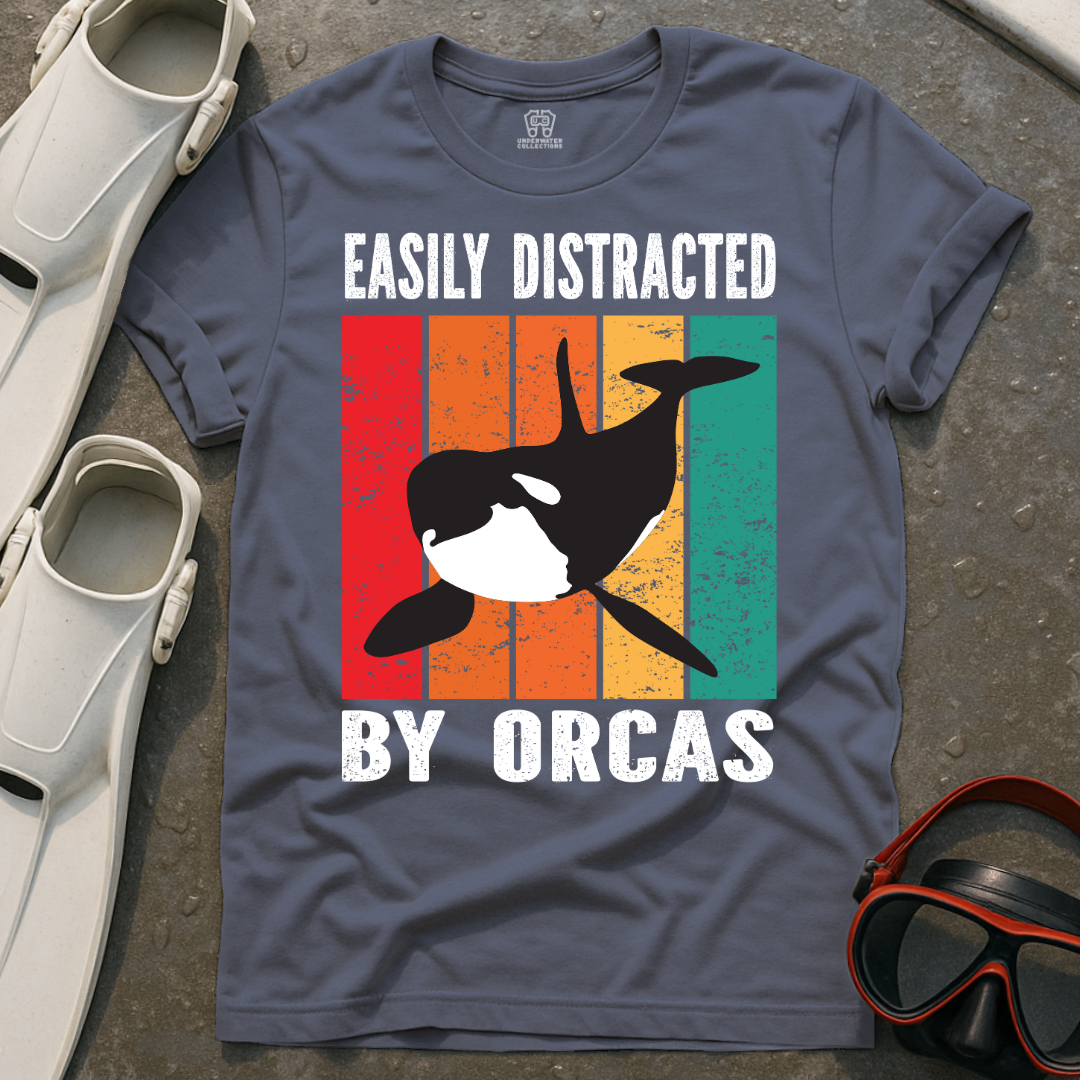 Easily Distracted By Orcas T-Shirt