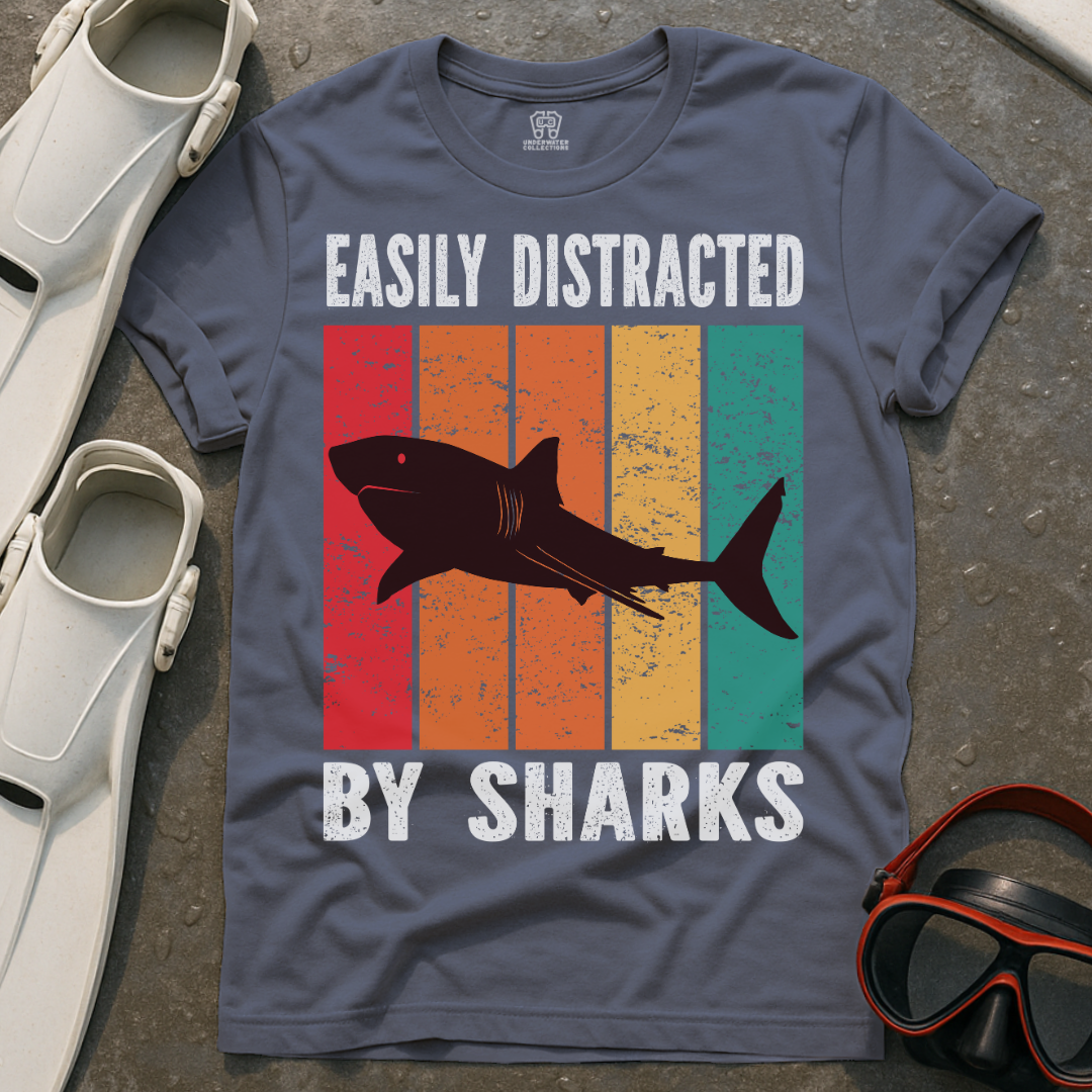 Easily Distracted By Sharks T-Shirt