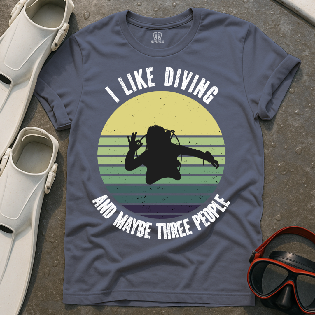 I Like Diving & 3 People T-Shirt