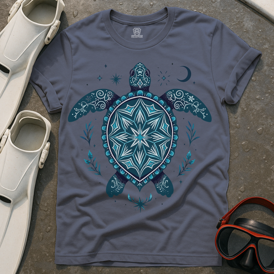 Celestial Mandala Turtle T-Shirt