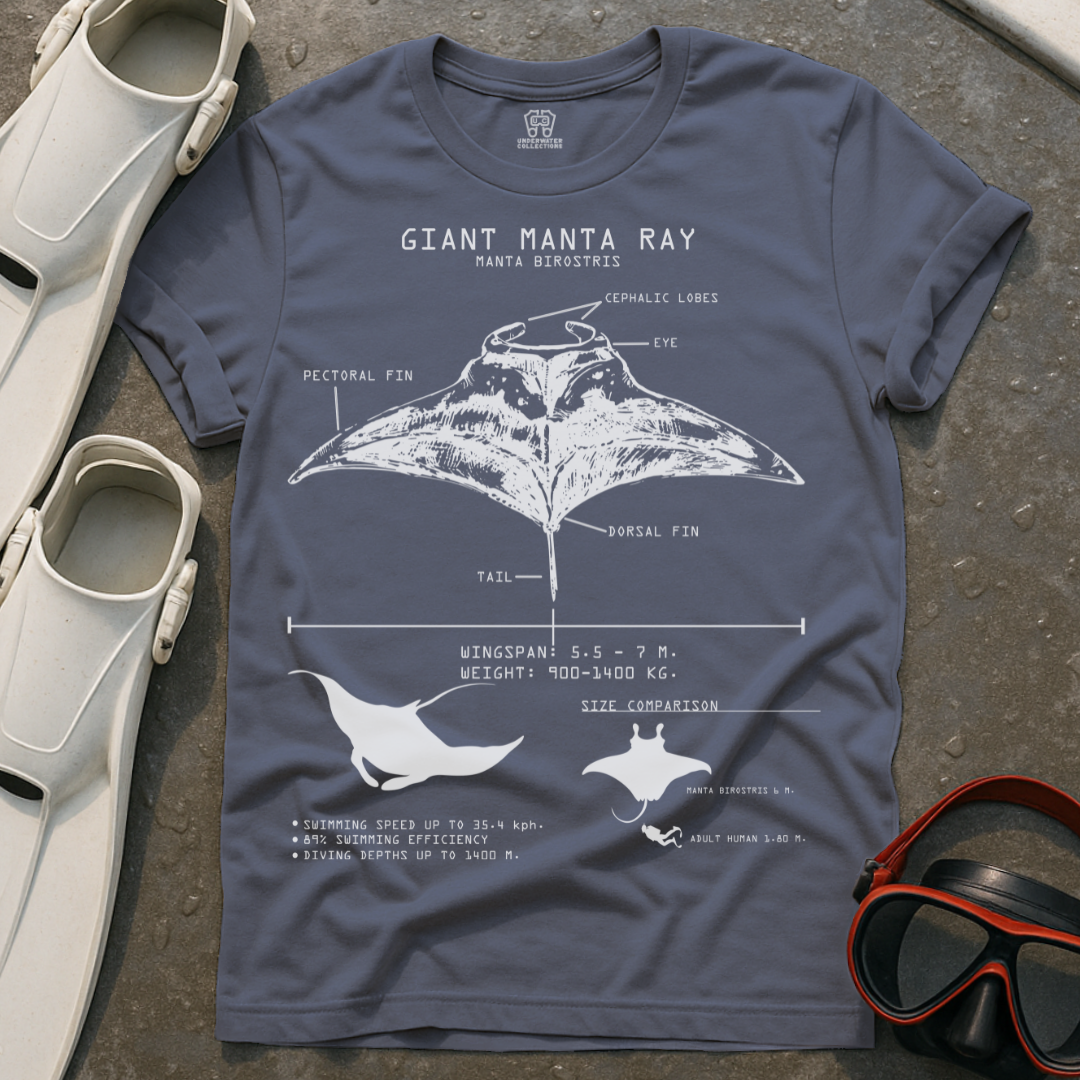 Giant Manta Ray Anatomy T-Shirt